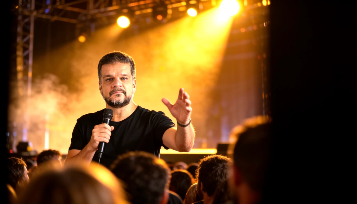 Rodrigo Pimentel no palco